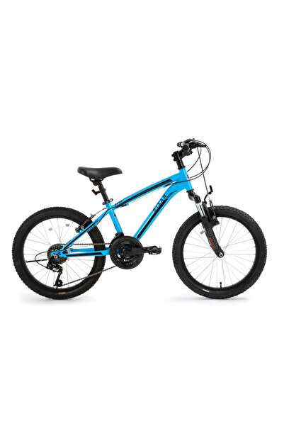 Bisan KDS 2750-V 20" Çocuk Bisikleti - Açık Mavi Kadro, Siyah Etiket, 3x7 Vites, V-Fren