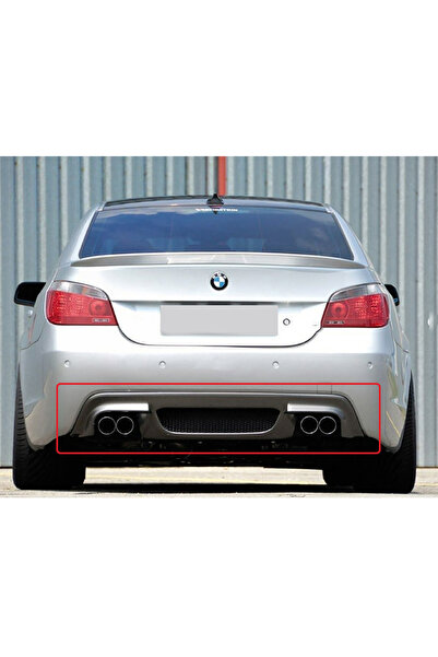 HasAkman Bmw E60 M5 Difüzör Arka Difizör Parlak Siyah Plastik