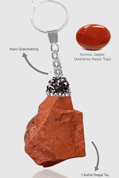 Erilsa Certified Raw Unprocessed Zircon Stone Model Red Jasper Stone Natural ...
