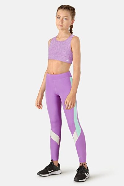 Nike Girls Dri Fit One Big Leggings Mor Kız Çocuk Taytı
