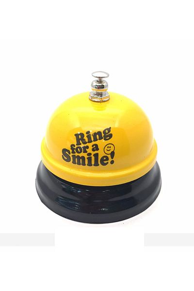 PERİBOİA Reception Bell - Table Bell Ring For A Smile Bell Chime