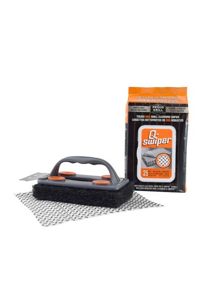 Q-Swiper 26-Piece Stainless Steel Barbecue Grill Surface Cleaner Kit