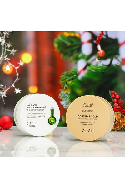ZOZU ® Gold Hyaluronic Acid Anti-Wrinkle and Amino Acid Brightening Mask Set of 2