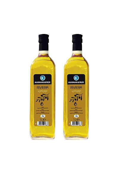 MarmaraBirlik Riviera Zeytinyağı 1 lt Cam x 2 Adet