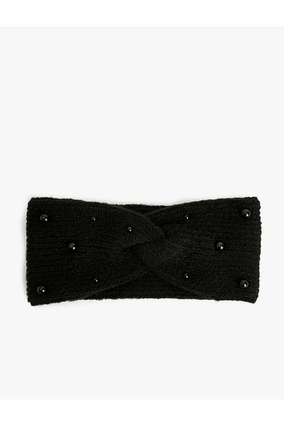Koton Bead Detailed Plush Hair Band