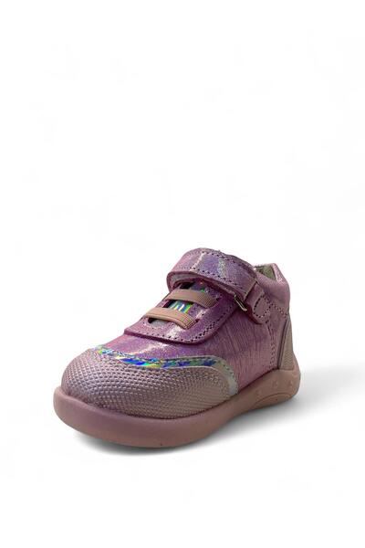 Tuğba Ortopedi 710 Ortopedik % 100 Hakiki Deri Kız Bebek Pembe İlk Adım Bot