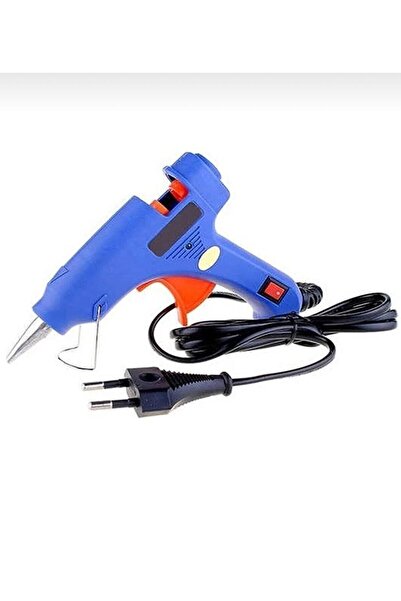 YDGR Anahtar Korumalı 20W Sıcak Silikon Tabancası + 10 Adet 7mm İnce Mum Silikon 15 cm Hediyeli