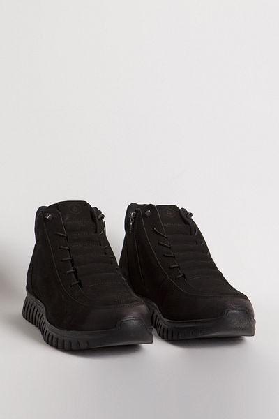 Hammer Jack Ανδρικές μπότες casual - γνήσιο δέρμα, μισό αστράγαλο, HJ 18810M NUBUCK BLACK
