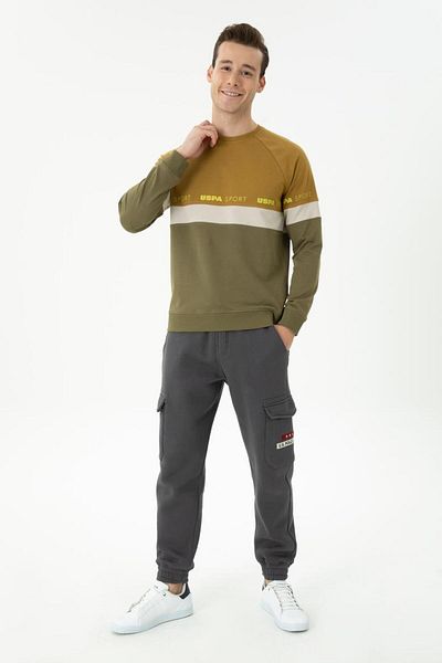 U.S. Polo Assn. Ανδρικό φούτερ χακί