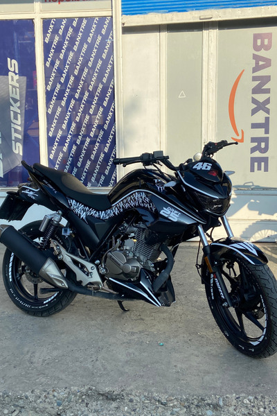 Banxtre Mondial Drift-L 125 için Beyaz Renk Komple Sticker Seti (26 Parça)(Tüm Motorlara Uyumlu)