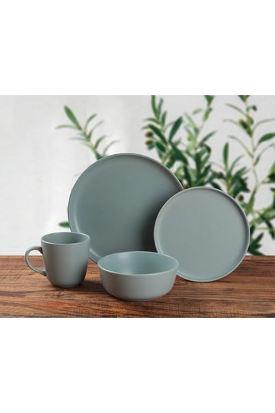 Bien Servi 16-Piece Elegant and Modern Design Stoneware Dinner Set