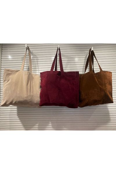 AÈC PRIVÈ Geantă Carmen Burgundy din piele intoarsa de calitate premium pentru femei 777