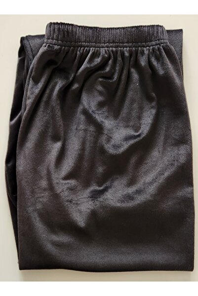 GOOD NİGHT Mom Size Velvet Long Sleeve Pajamas Set 255-4