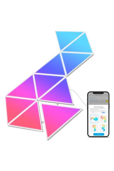 Govee RGBIC Technology Smart Control Glide Triangle Light Panels