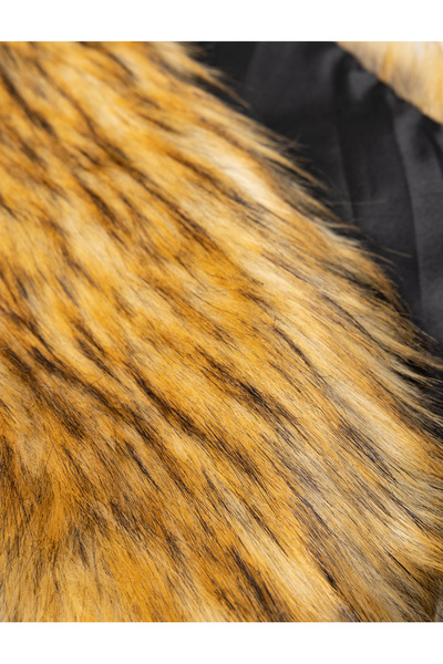 Koton Textura lungă de blană artificială - eșarfă multicoloră