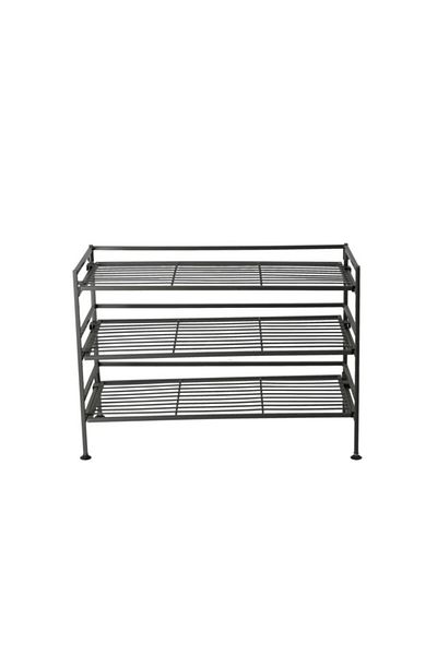 Seville Classics 3-Tier Elegant and Modern Design Rectangular Shoe Rack