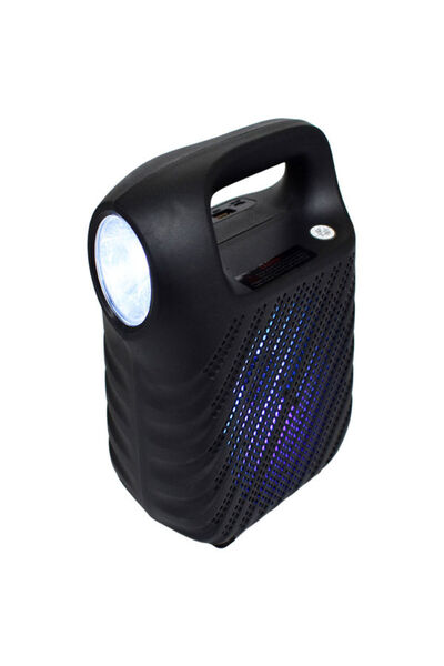 ULTRATEKNO GTS1525 RGB Işıklı 4 inç Taşınabilir Bluetooth Hoparlör FM Radyo Parti Hoparlörü Acil Durum Feneri
