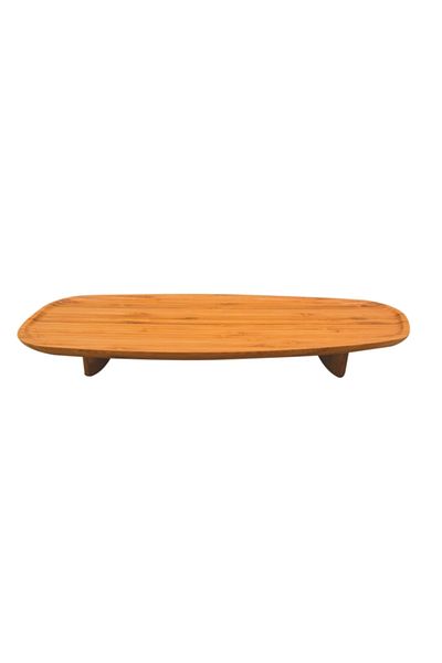 Bien Servi Oval Bamboo Serving Platter with Stand G17-X273