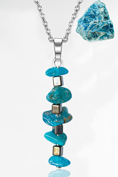 Erilsa قلادة من حجر الأباتيت المكسور المعتمد