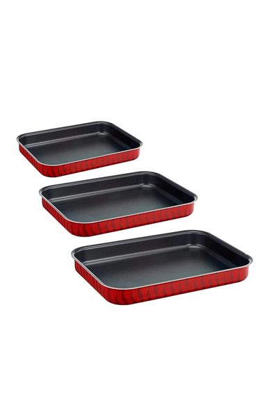 TEFAL 3-Piece Tempo Flame Non-Stick Baking Oven Dish Set J5715582