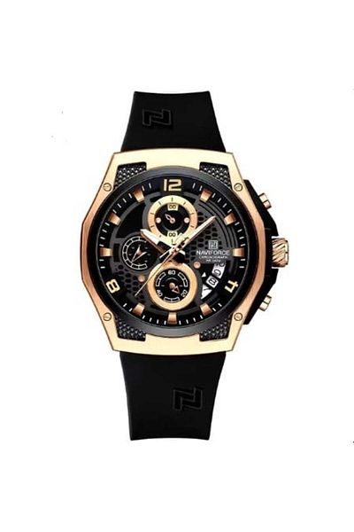 Naviforce Men's Silicone Cord Wrist Watch with 2108 Model Function