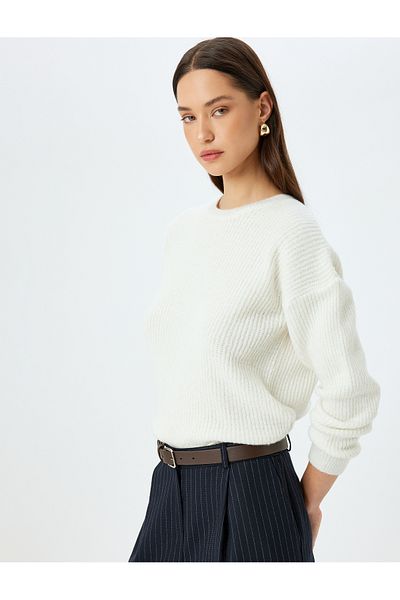 Koton Long Sleeve Crew Neck Basic Knitwear Sweater