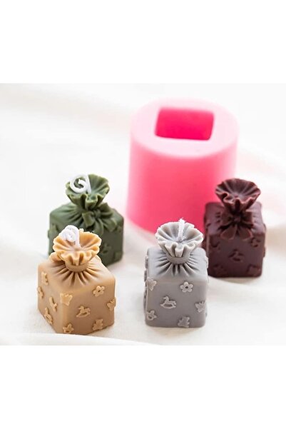 morlalem m 4,5cm Hediye Paketi Silikon Kalıp K-439, Kokulu Taş Sabun Alçı Mum...