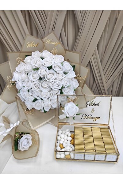 Masalsı Concept 41 Gül İsteme Çiçeği 80 Adet Kız İsteme Söz Nişan Çikolatası ...