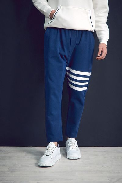 Fulla Moda Φούτερ με ριγέ πόδι και ελαστική μέση