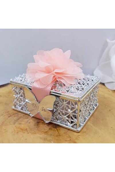 Hayaller Dükkanı 24 Adet Dikdörtgen Kutu Pleksi İsimlikli Pastik Bebek Şekeri-