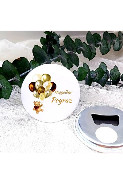 Hayaller Dükkanı 15 Adet Balonlu Ayıcık Baskılı Açacak Magnet Yenidoğan Bebek...