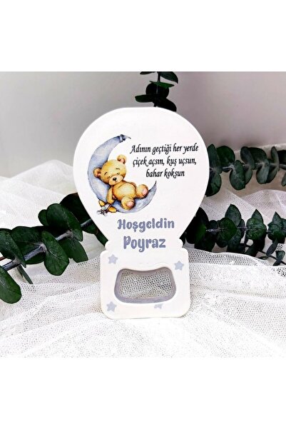 Hayaller Dükkanı 30 Adet Yeni Doğan Bebek Buzdolabı Magnet Yıldızda Uyuyan Ay...
