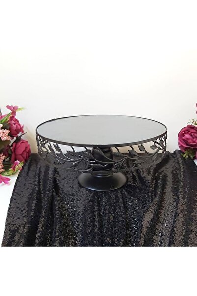 Hayaller Dükkanı Leaf Pattern Pastel Cake -Black