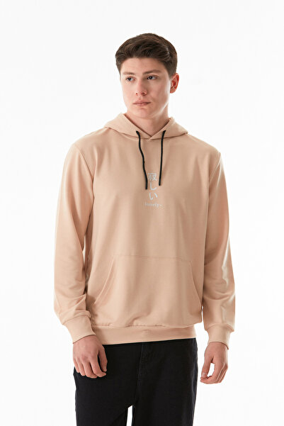 Fulla Moda Φούτερ με στάμπα καγκουρό με κουκούλα