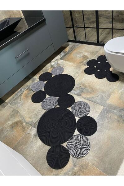 ADES HOME DESİGN Jüt Banyo Paspas, Klozet Önü  Paspası, Hediyelik, Çeyizlik, ...