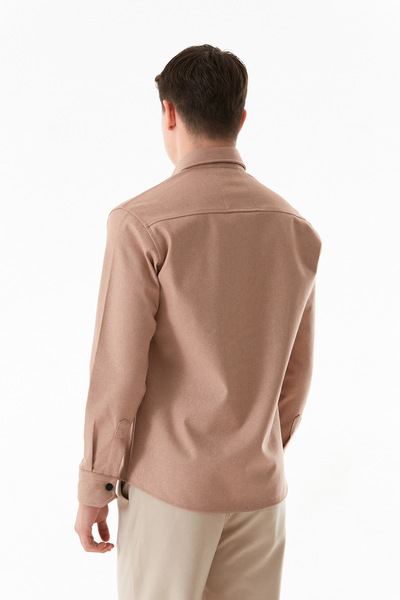 Fulla Moda Basic Çift Cepli Çıtçıtlı Gömlek