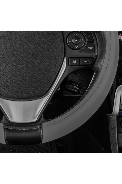 Cat Soft Leather Grip Steering Wheel Cover 14.5-15.5inch