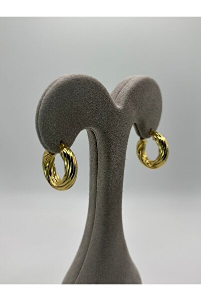 JEWELS 925 Ayar Kalin Burgulu Halka Küpe