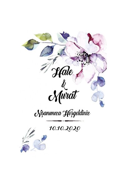 Hayaller Dükkanı Söz Nişan Afiş,karşılama Panosu Branda Kişiye Özel Sn136 Mas...