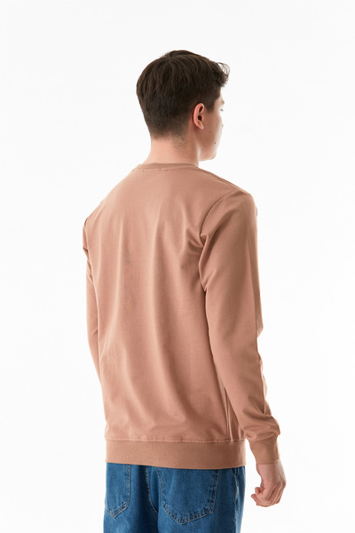 Fulla Moda Κείμενο ανάγλυφο φούτερ με λαιμόκοψη