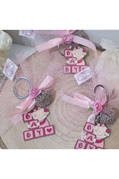 Hayaller Dükkanı 30 Adet Emzikli Baby Anahtarlık Kız Bebek Şekeri-