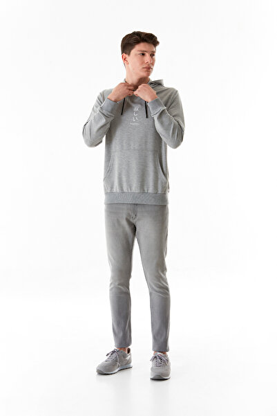 Fulla Moda Φούτερ με στάμπα καγκουρό με κουκούλα