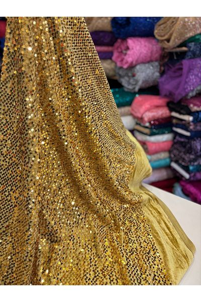 MEKİK MANİFATURA Velvet Sari - Σχέδιο με πούλιες
