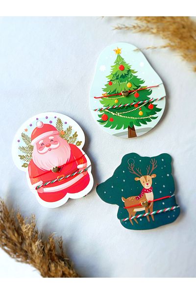 Atölye Merdiven Set of 3 Christmas Gift Bracelet Card