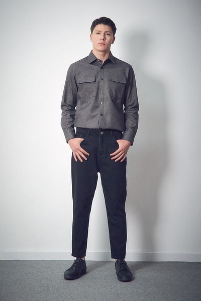 Fulla Moda Прави дънки с копчета