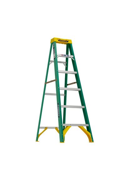 WERNER Type II Durable and Sturdy Fiberglass Step Ladder 6ft