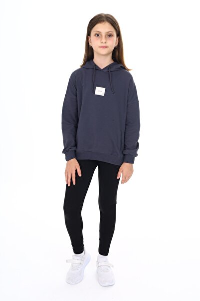 Toontoy Girl's Hooded Embroidered Tights Set