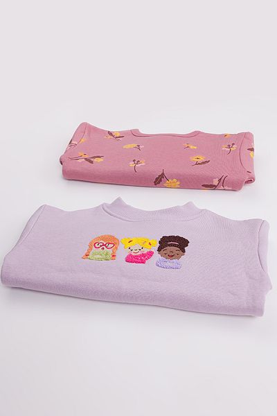 Harika KIDS Комплект от 2 основни суитшърта за момичета