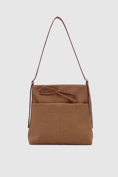 BAGzy Women's Justen Suede Shoulder Bag