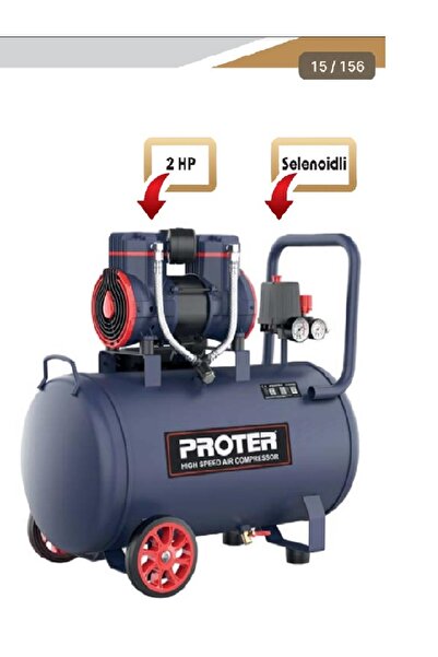Proter PR 52 HZ Hızlı Yağsız Hava Kompresörü 50 L 2.0 Hp